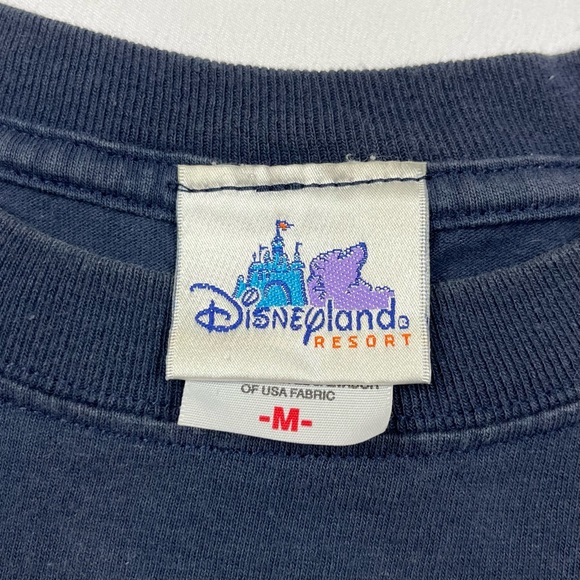 Vtg Disneyland Grumpy Dopey Mens T-Shirt Sz Medium 90s Y2K Boxy Fit Navy B5 - Picture 3 of 7